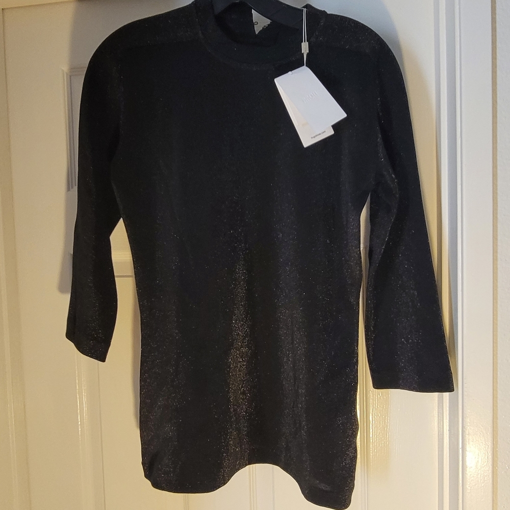 NWT - Hugo Boss Black Shimmery Sweater Top sz. L